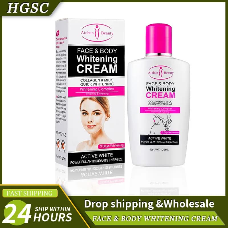 Lozione per il corpo Sbiancante Idratante Pelle scura Sbiancamento Collagene Latte Viso Crema per il corpo Cura della pelle Corpo Gamba Braccio Schiarente Liscio