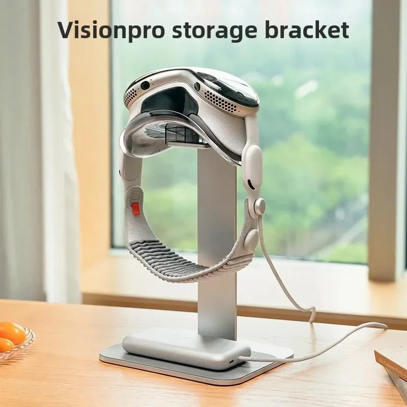 Supporto per cuffie Vision Pro – Espositore stabile per occhiali e cuffie VR con supporto da scrivania e base antiscivolo
