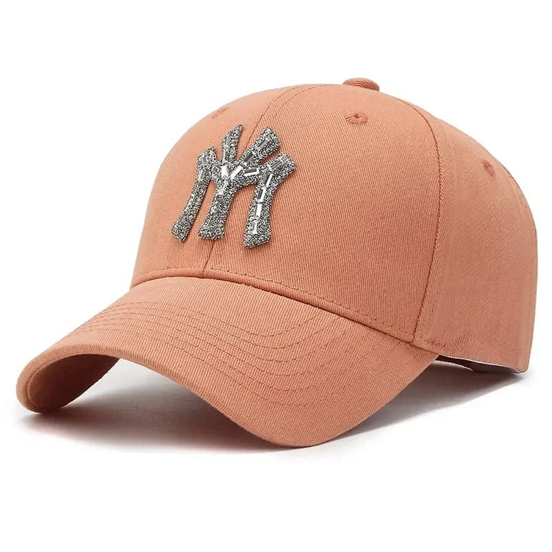 Cappello con Strass MY per Donna, Primavera e Autunno, Casual da Strada, Cappellino con Visiera a Becco d'Anatra, Versatile e alla Moda, Cappello da Baseball con Protezione Solare