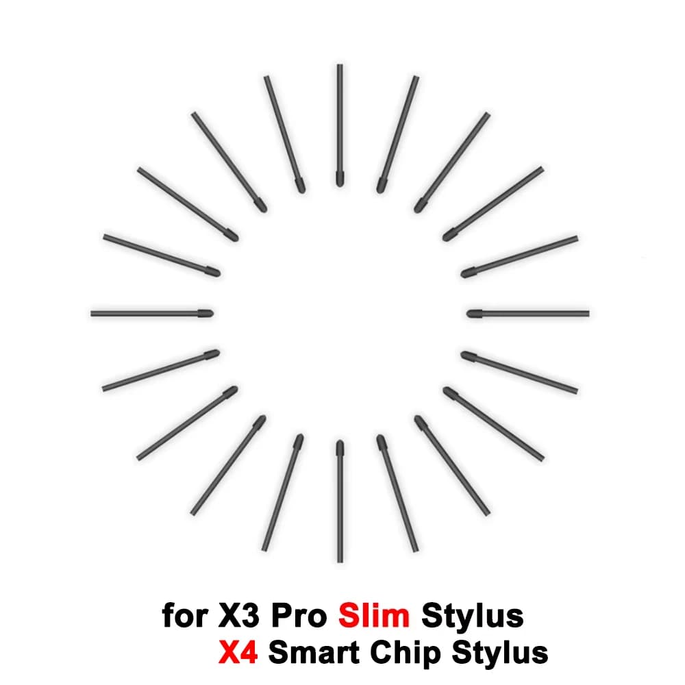 XP-Pen 20 Pezzi di Ricambio per Pennini per Stylus X3 Pro Slim e Stylus X4 Smart Chip