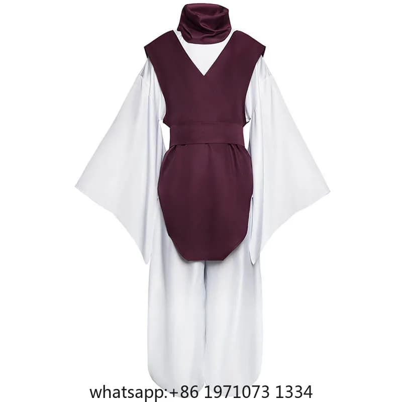 Anime Choso Cosplay Costume with Vest Neck Gaiter Belt White Elastic Pants Halloween Choso Kimono Outfits for Comic Con