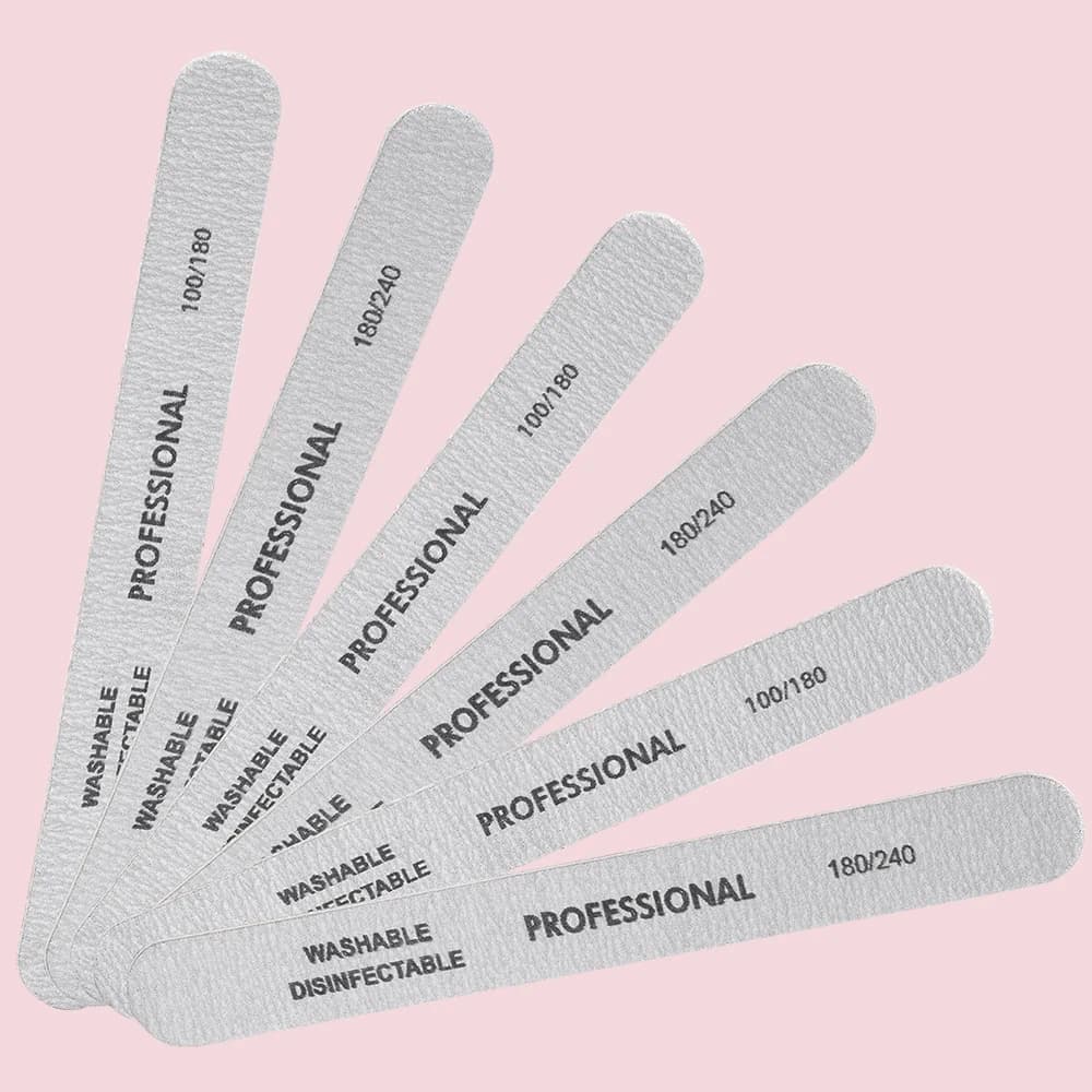 5Pcs Nail File 100/180/240 Wooden Sanding Buffer Block Pedicure Manicure UV Gel Nail Polish Pro Files Artificial tips