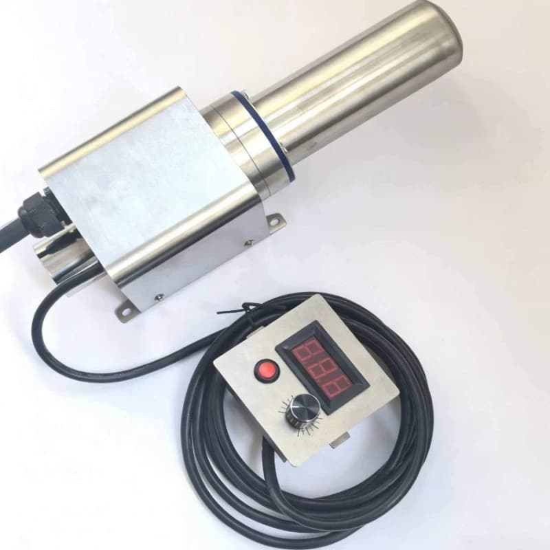 Pistola Termica Industriale ad Alta Potenza, Soffiatore d'Aria Calda, Display Temperatura, per Soffiatura Film, Sigillatura a Caldo, Termoretraibile