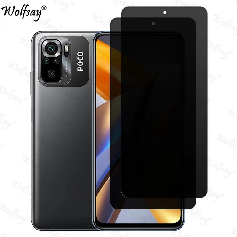 Anti-Spy Tempered Glass For Xiaomi Poco M5S Privacy Screen Protector For Poco M5S Full Cover Glass For Poco M5S Glass 6.43 inch