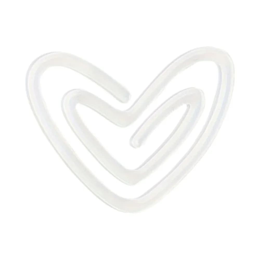 9pcs Acrylic Dye Sublimation Blanks Paper Clip Creative Love Heart Heat Transfer Bookmark Pen Big Size DIY Pattern Paper Clip