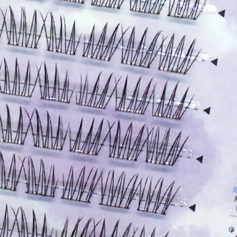 Fake Eyelash Stickers Reusable Fai-da-Te, Cluster Fins Individual Long Lifespan