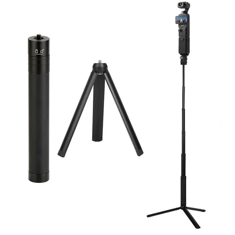 Supporto in metallo per treppiede selfie stick 2in1 per accessori giunto cardanico per fotocamera DJI Osmo Pocket 3