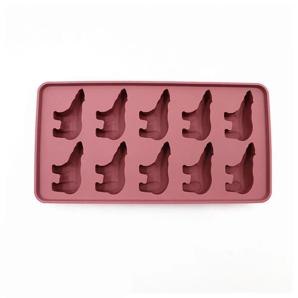 Stampo in Silicone per Cubetti di Ghiaccio a 10 Fori, Stile Orso Polare, per Realizzare Dolci Fai-da-Te, Cioccolatini, Tartufi, Gelatine, Adatto al Congelatore, per Cucina