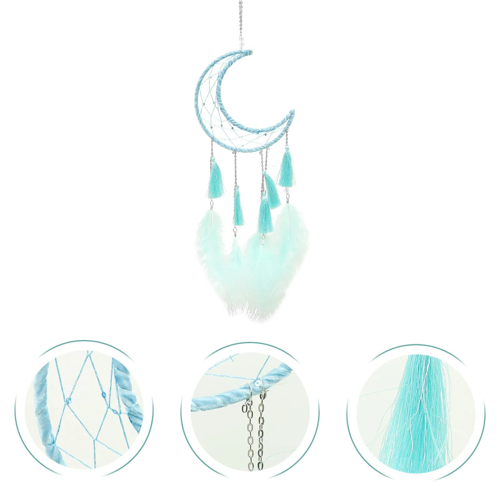 Woven Dream Catcher Wall Hanging Macrame Tassel Pendant Rustic Boho Home Decor Perfect for Bedroom Nursery Office Meditation
