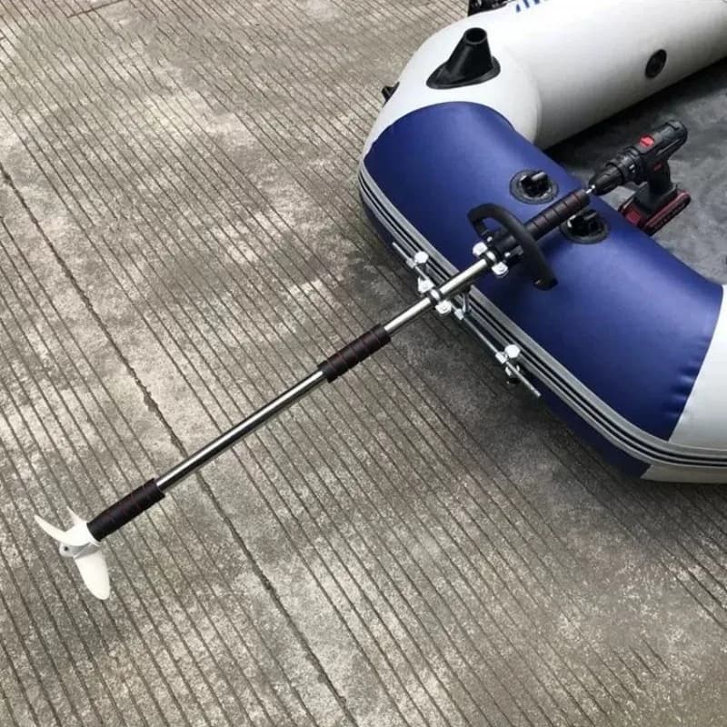 Motore fuoribordo portatile da 1M con elica in alluminio, attrezzo elettrico per kayak, pagaia per trapano a batteria