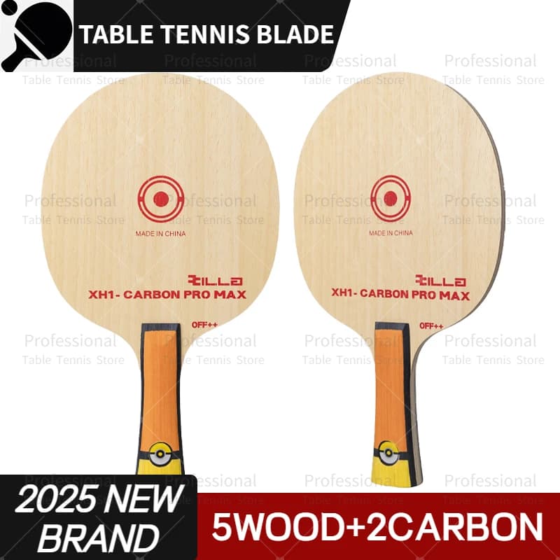 High quality ping pong blade 5 wood with 2 carbon OFF++ Training ping pong bat paddle for tennis De Mesa 2025 New bran
