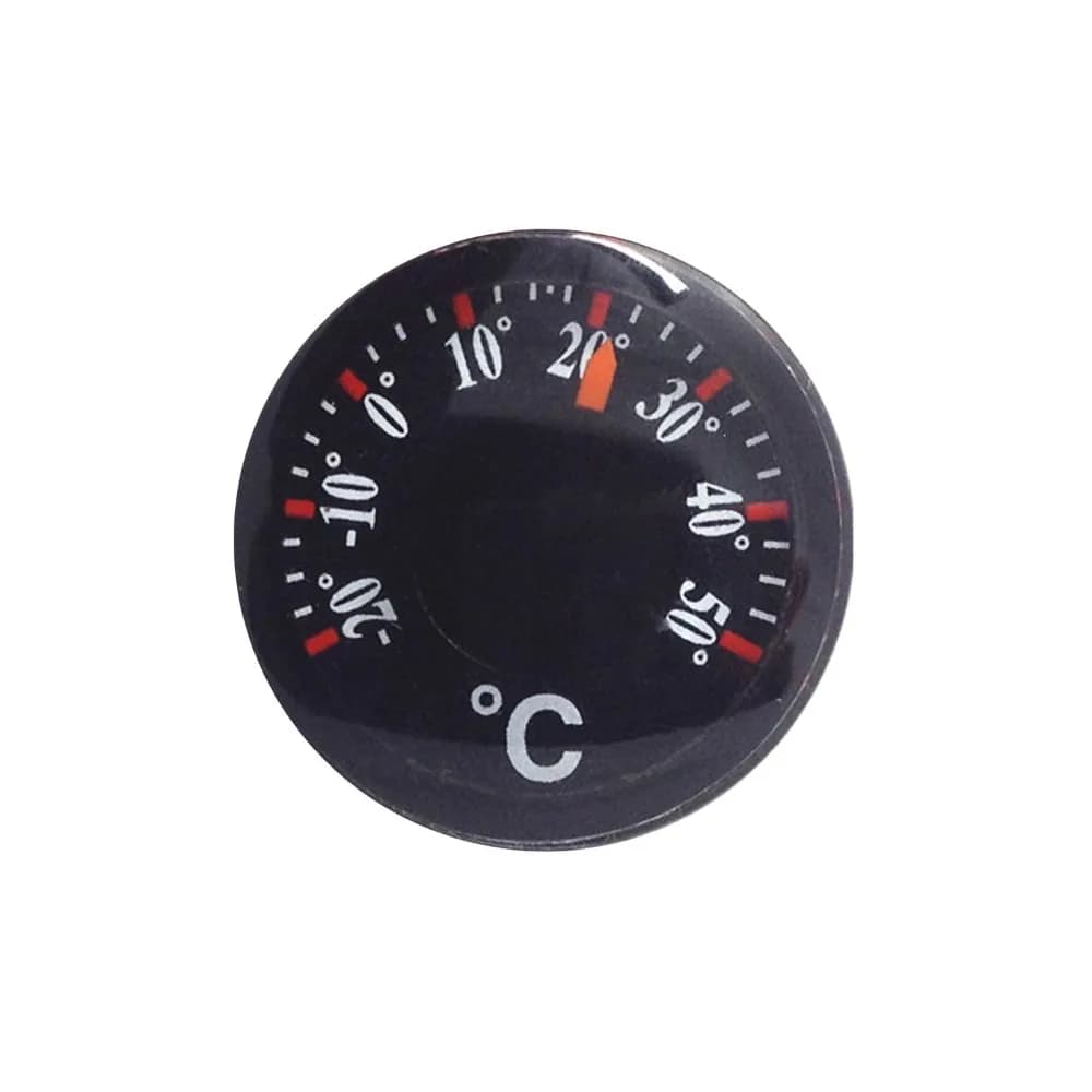 Mini termometro circolare portatile Termometro con quadrante di misurazione scala impermeabile Termometro in plastica da 20 mm ad alta precisione per la casa