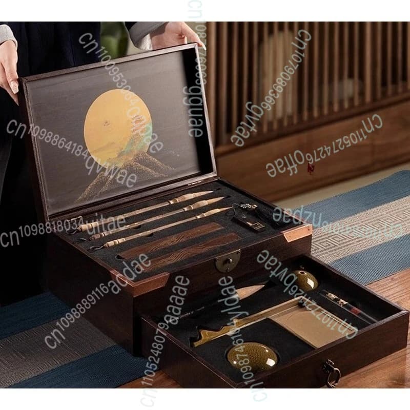 Professional Grade High-end Brush Inkstone, Special for Brush Calligraphy and Chinese Painting, Gift Box Set Gift