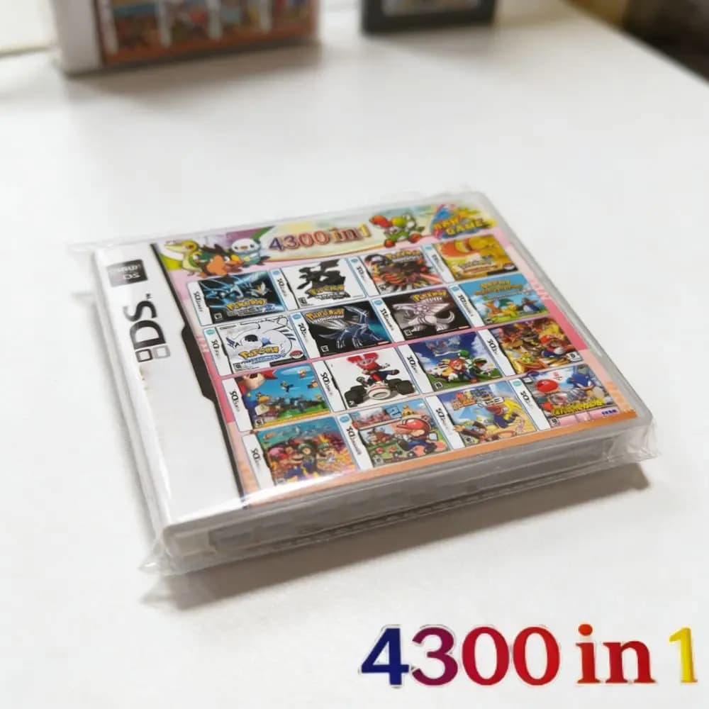 USA English Peripheral Pokemon Console Cartridge NDS Game Card 23 in 1 4300 in 1 White Box R4 Game Cards Collection Boy Gift
