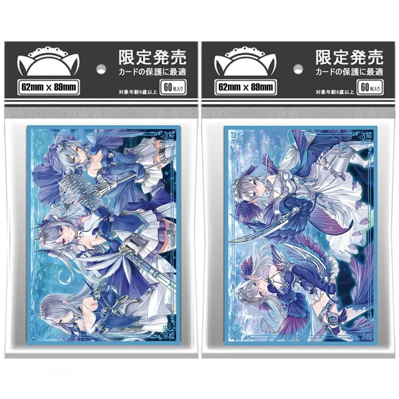 60PCS Porta carte olografico Buste per carte YUGIOH Illustrazione Anime Custodia protettiva per carte per giochi da tavolo Carte collezionabili 62x89mm