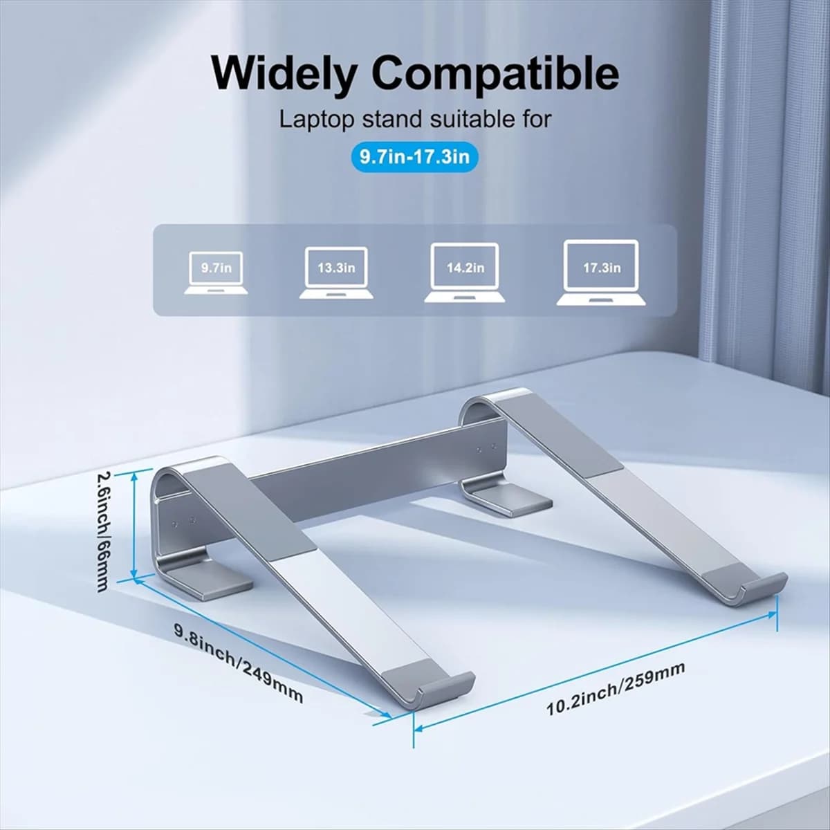 Supporto di raffreddamento per laptop in alluminio Supporto per computer portatile da scrivania verticale