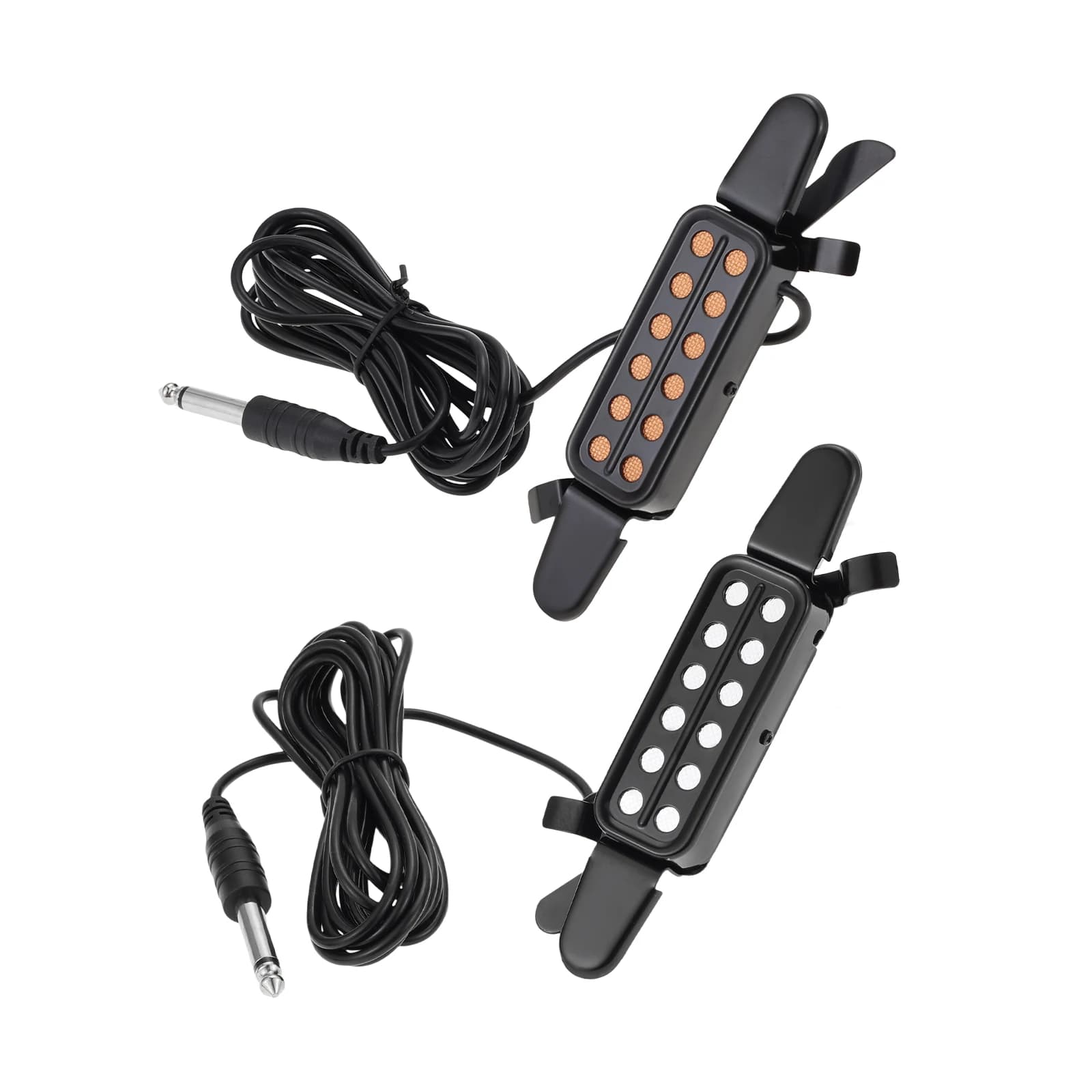 Clip-On Guitar Pickup for Steel-String Acoustic Guitar Pickups for 38-42 in Electric Pick Up Transducer Amplifier Cable 10ft