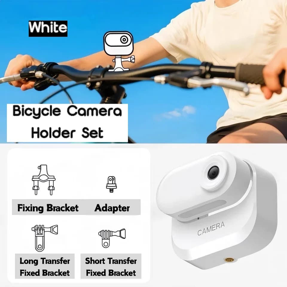 Mini fotocamera sportiva 1080P Obiettivo grandangolare con schermo da 1,47 pollici con custodia di ricarica della batteria Scheda TF per giro in bicicletta Fotografia Video Vlog
