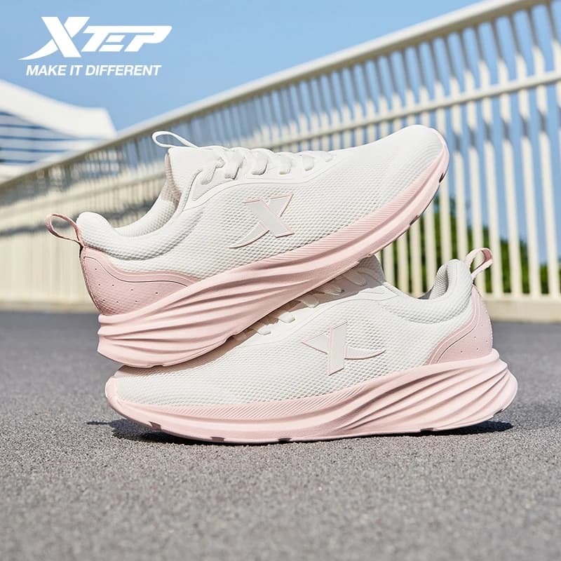 Xtep Scarpe da corsa per donna 2025 Estate Nuova mesh traspirante Leggero Casual Ammortizzante Durata Sneakers 875418110054