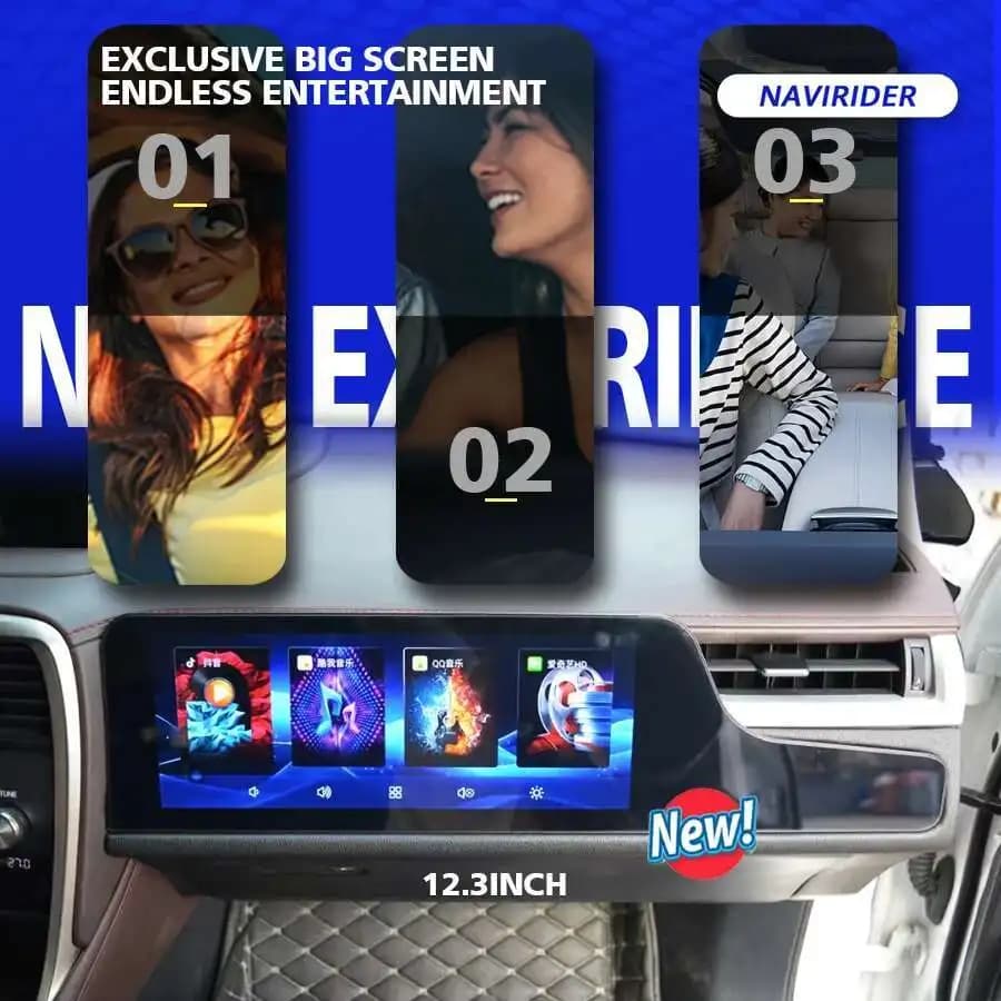 12.3 "Updated Co-pilot Smart Screen Carplay GPS For Lexus RX300 RX350 2016 2022 Auto Multimedia Video Player Stereo 128GB
