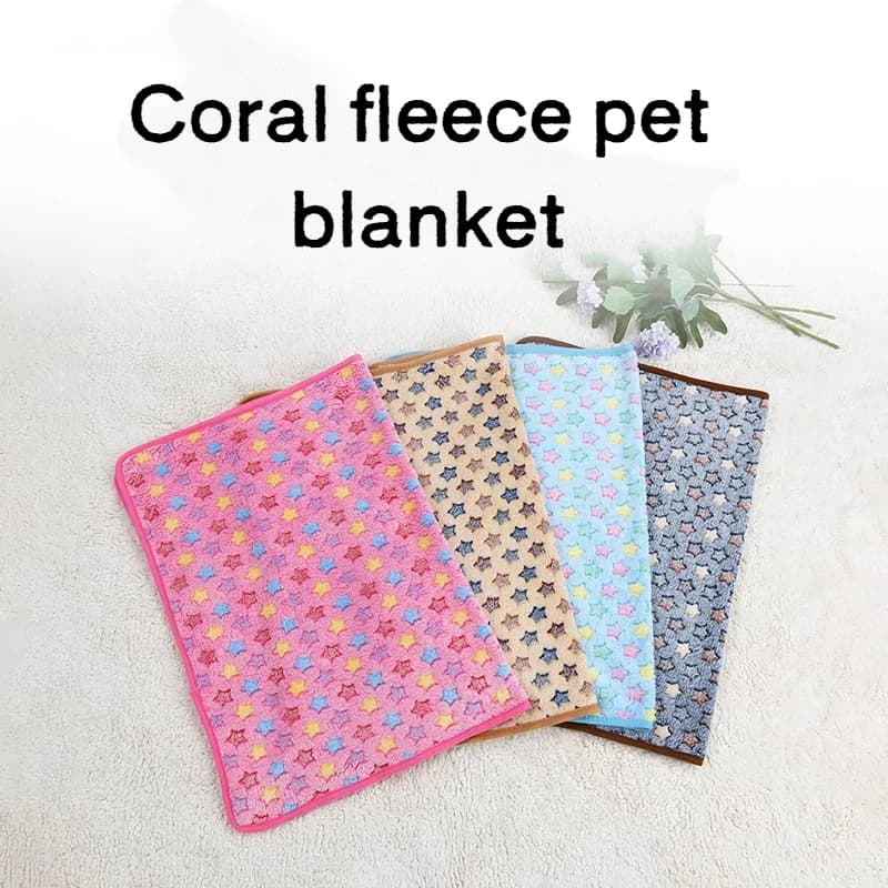 Coperta per animali domestici Coperta in flanella bifacciale foderata in pile crittografata Trapunta autunno inverno Coperta calda Letto per cani Forniture per cani gatto