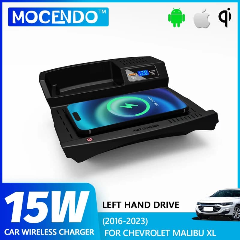 Per Chevrolet Malibu Xl 2016 2017 2018 2019-2023 Auto Telefono Piastra di Ricarica Veloce Prodotto Plug and Play Caricatore Senza Fili USB Per Auto