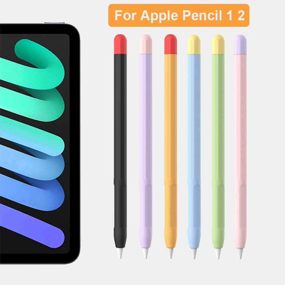 Per Apple Pencil 2 1 Gen Custodia per penna stilo Custodia protettiva ultra sottile in silicone morbido per iPad Pencil Custodia per 1a 2a generazione