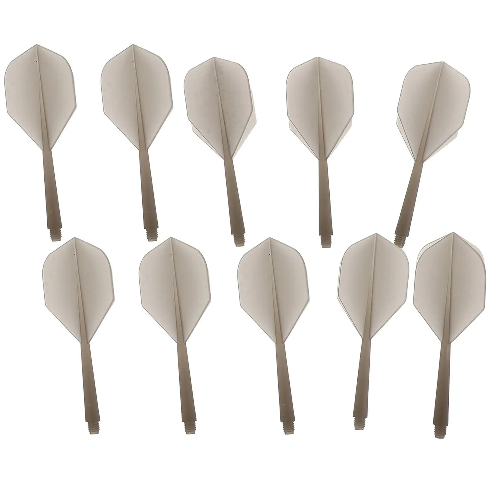 10Pcs Dart Shafts Universal Replacement Portable Plastic Fins Lightweight Smooth Flying Soft Tip Dart Accessories Supplies