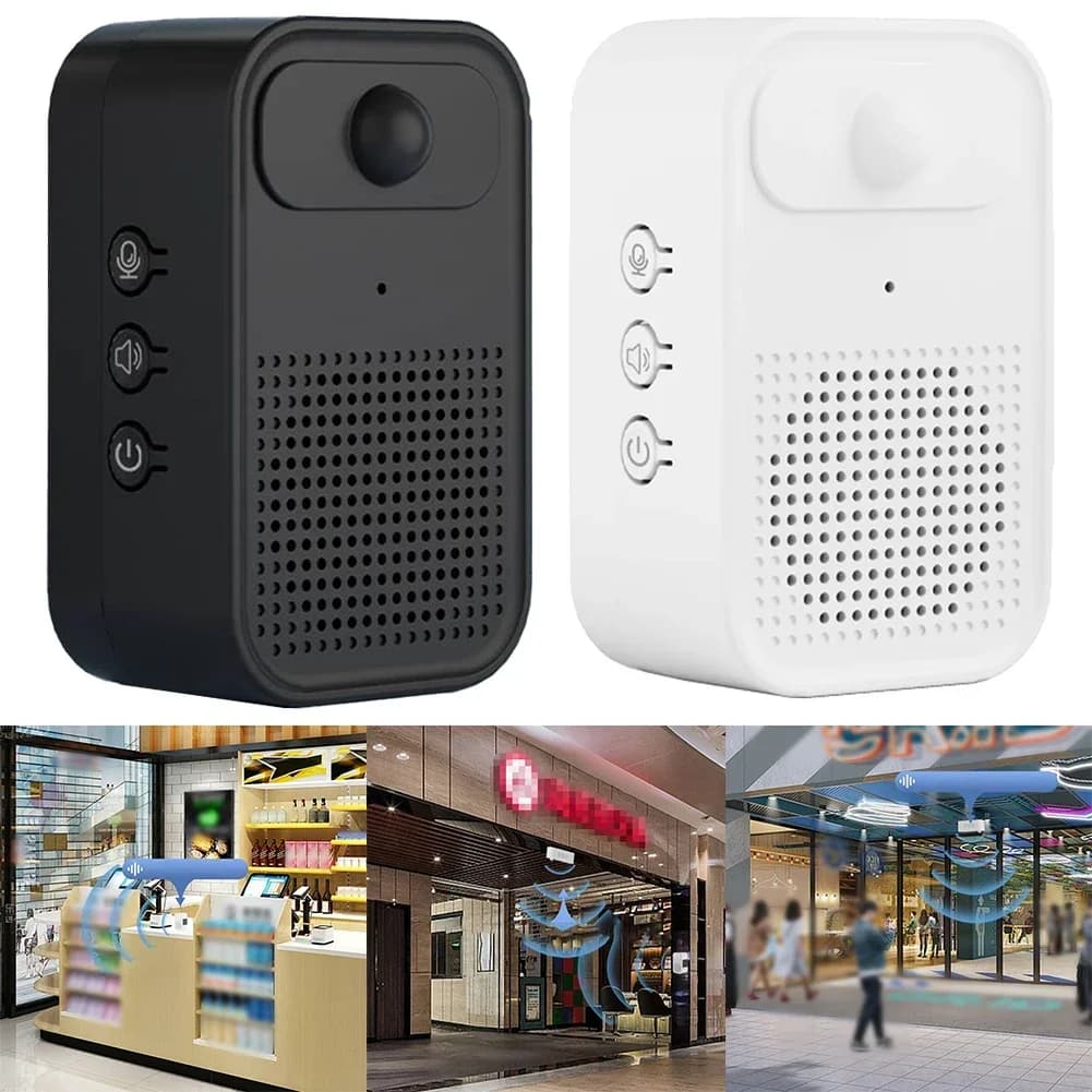 CARPBABA ML01 Sensore porta benvenuto Negozio Welcomer Sensore promemoria vocale Ding Dong Campanello Moduli domotici intelligenti
