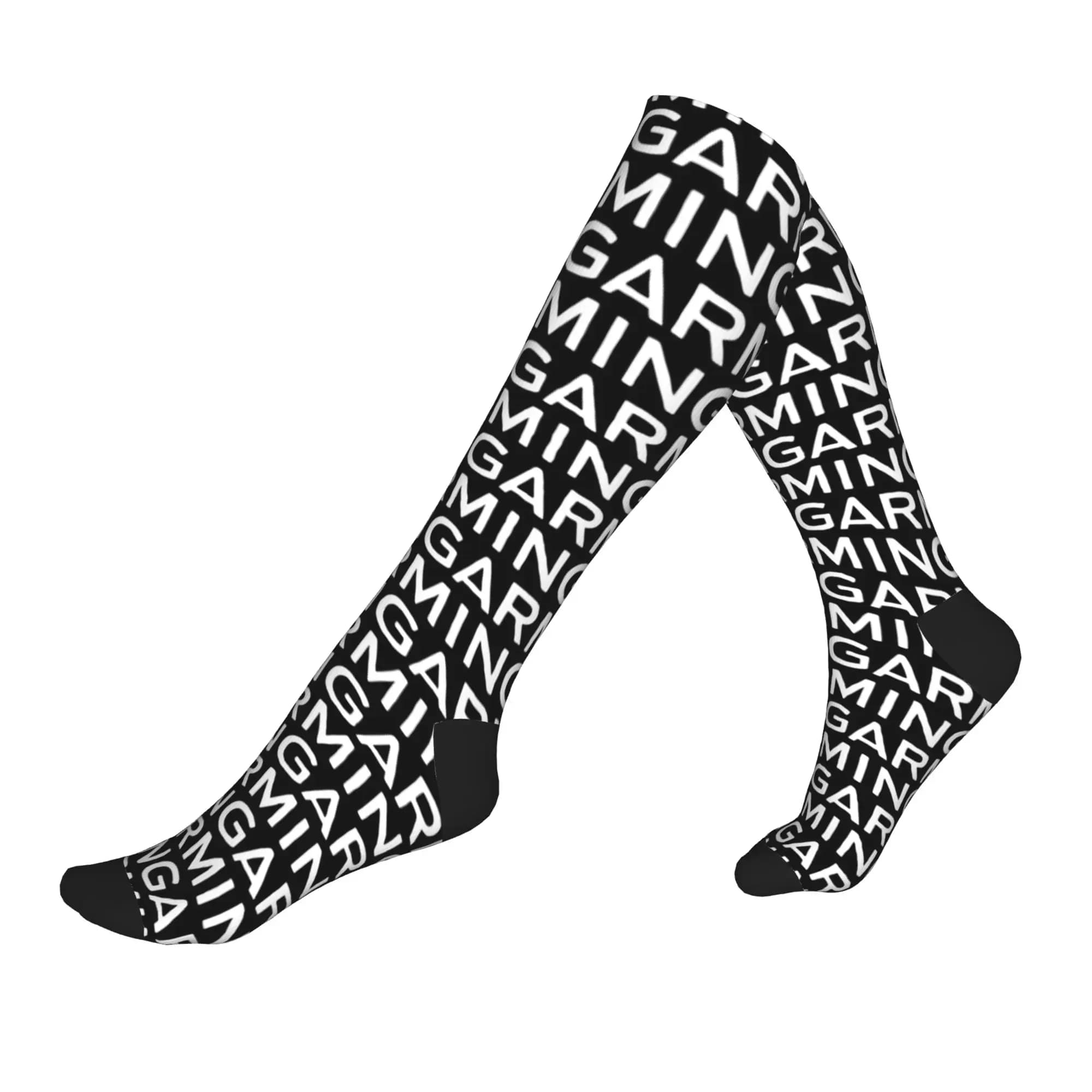 Calzini sportivi a compressione da uomo di Garmin, calzini unisex con stampa 3D Kawaii
