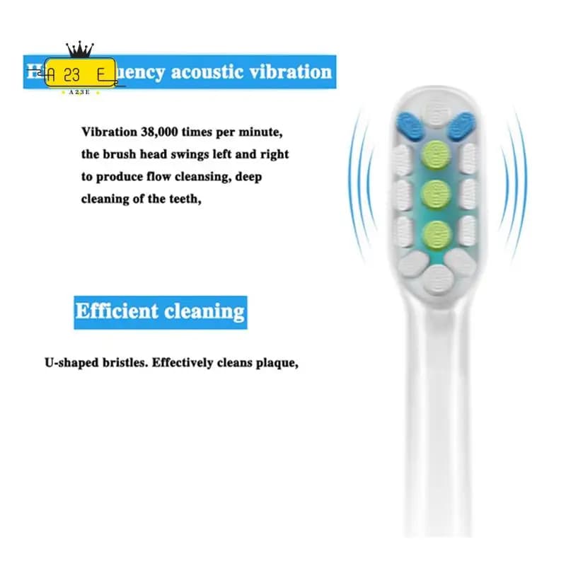 A23E-9PCS Spare heads for electric toothbrush SOOCAS V1 V2 X3U X5 D2 D3 SOOCARE Sonic soft bristles
