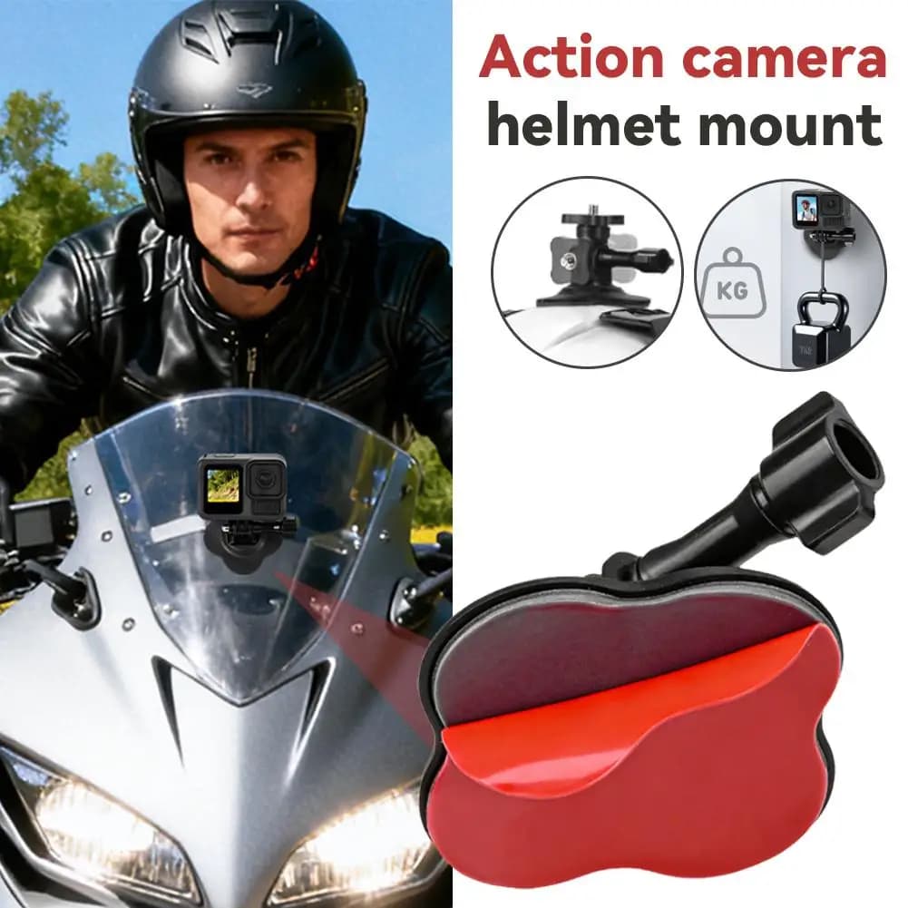 Supporto per Casco per DJI OSMO POCKET 3 ACTION 6, Cinghia Fissa per GoPro X5 Action Camera, Accessori Anti-Vibrazione per Ciclismo