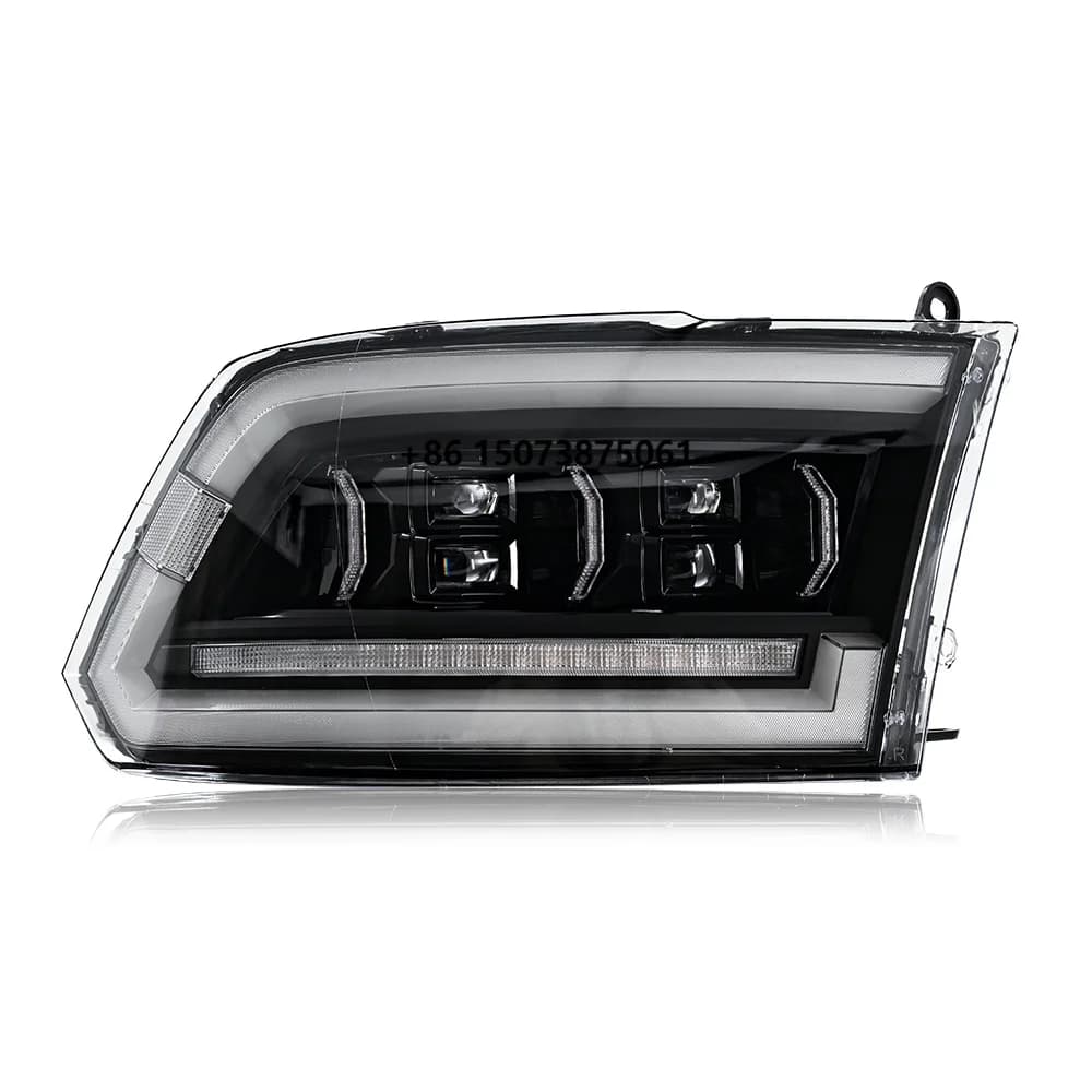 Factory Sale Modified Headlamp for Dodge Ram1500 2009-2018 Ram 1500 2500 2013-2018 Clear Color LED Headlight Assembly