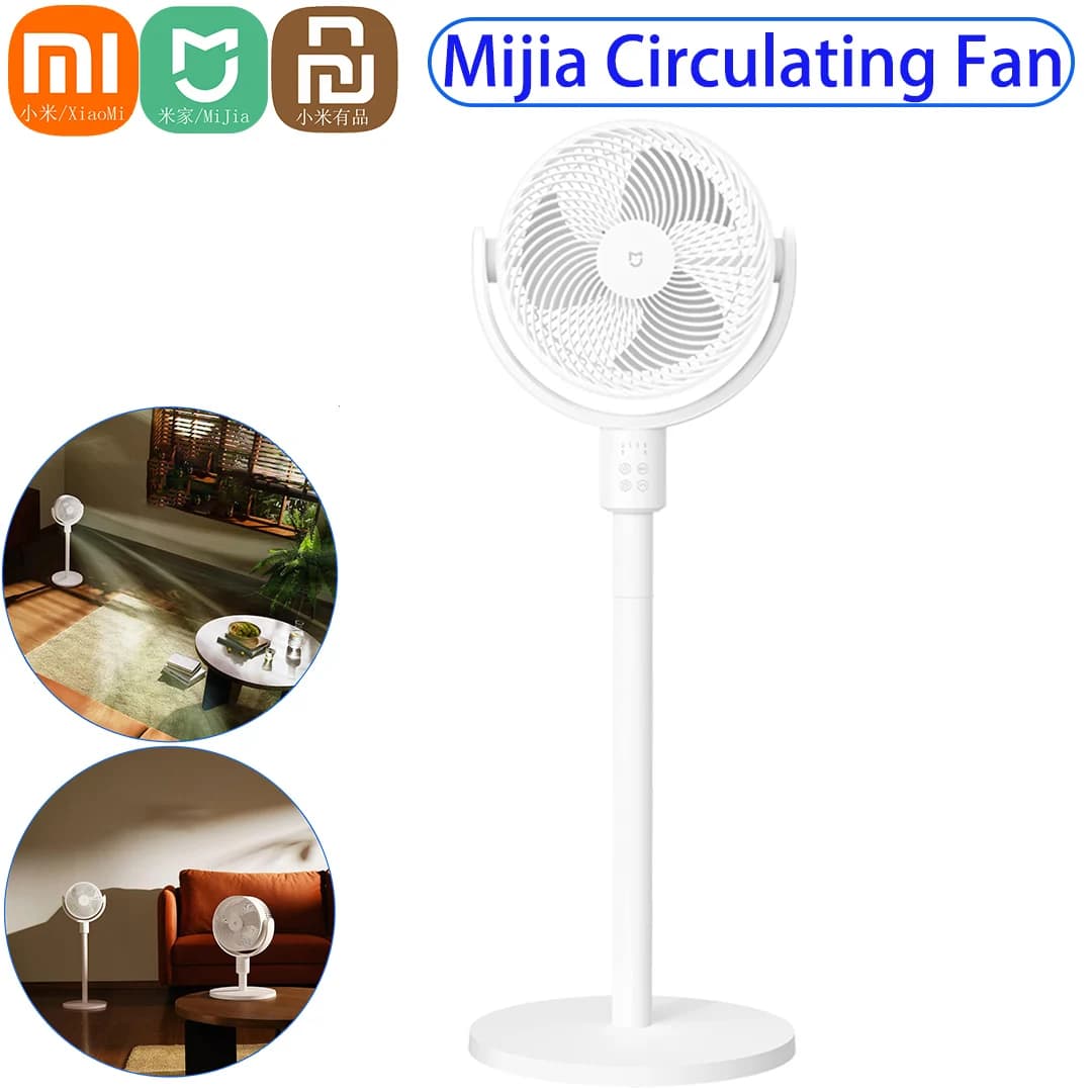 Xiaomi Smart Floor Fan Strong Wind Low Noise AC Frequency Conversion Electric Ground Fan Mijia APP Timing Fan with Wireless Control