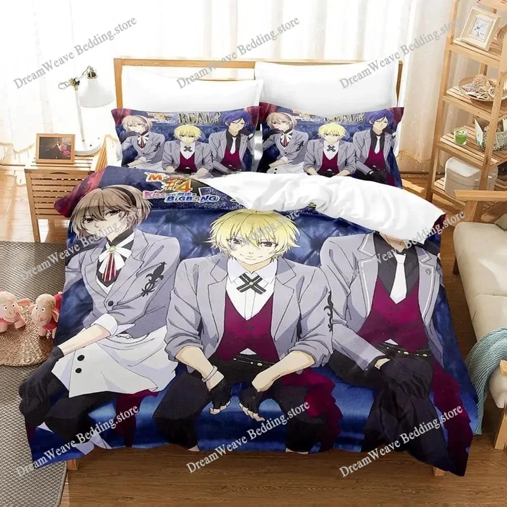 Nuova Stampa 3D Anime Marginal # Set di Biancheria da Letto 4 Pezzi per Ragazzi e Ragazze, Copripiumino e Federe per Letto Singolo, Matrimoniale e King Size, Tessili per la Casa 963