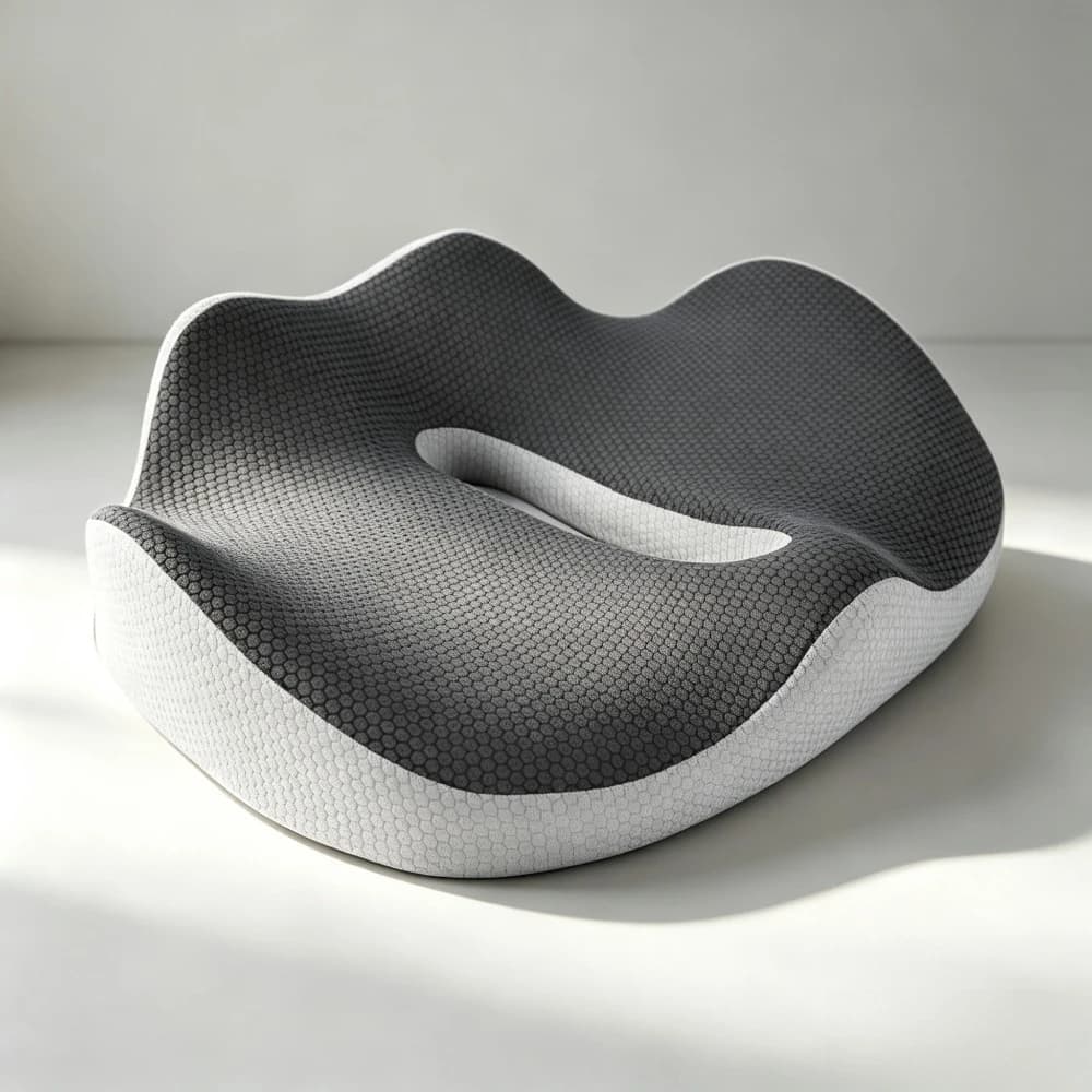 Arge Memory Foam Seat Cushion for Students, Ergonomic Office Chair Pad, Comfortable Sitting Pillow for Long Sitting Home Work