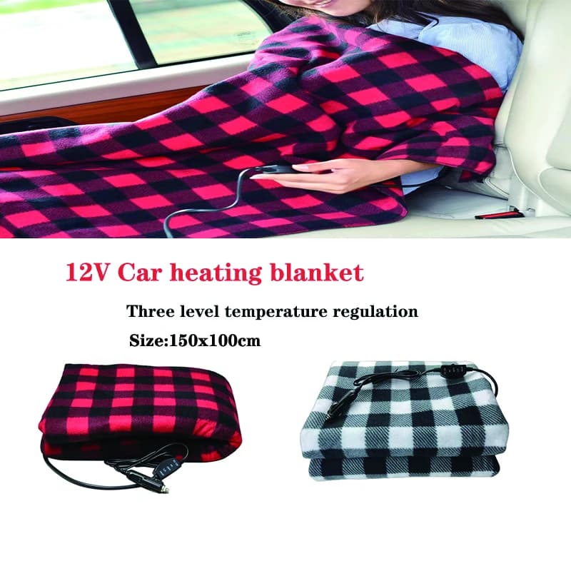 12V RV Coperta riscaldante per auto Plaid Autunno Inverno Campeggio esterno Coperte riscaldate elettriche Cappotto caldo Coperta Scaldino a risparmio energetico