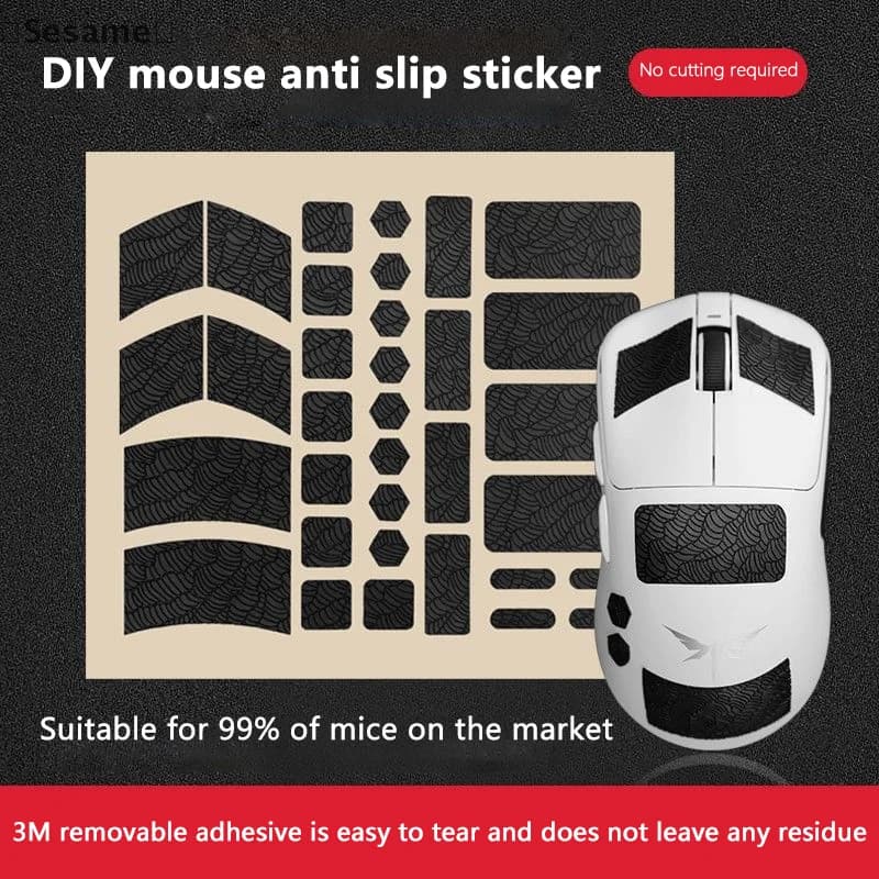 Anti-slip Suck Sweat Mouse Grip Tape Wall decal for Mouse skates Universal game wireless mouse anti-slip sticker for e-sport players