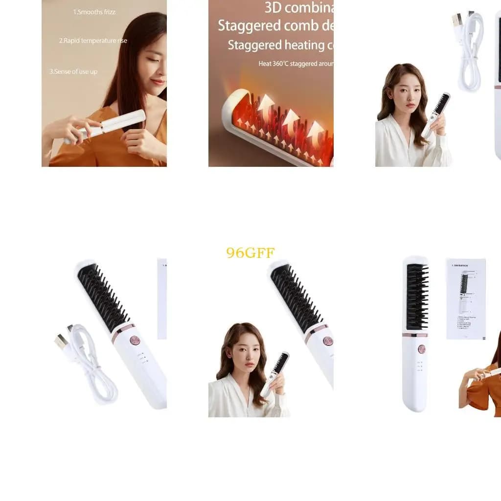 96gf Brush Air Brove Negative hair for ions straighten the comb for all hair types