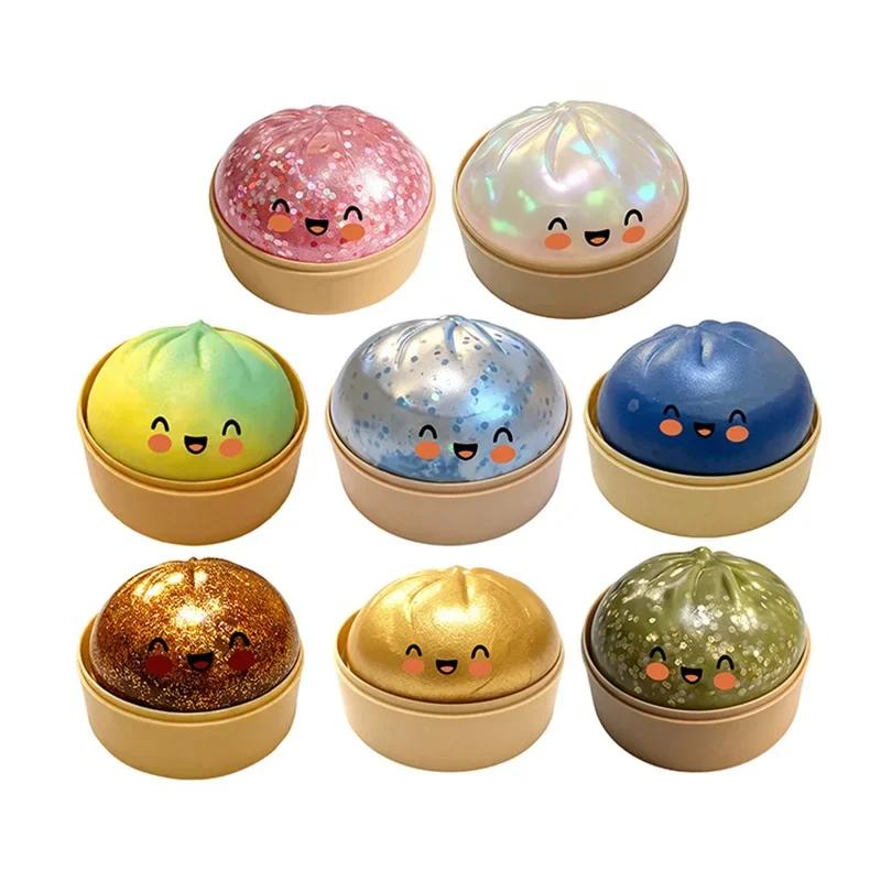 Antistress Ball in Raviol Shape, Soft and Slow Risalita, Decompression Toy, Desk Decoration, Birthday Gift for Children and Adults