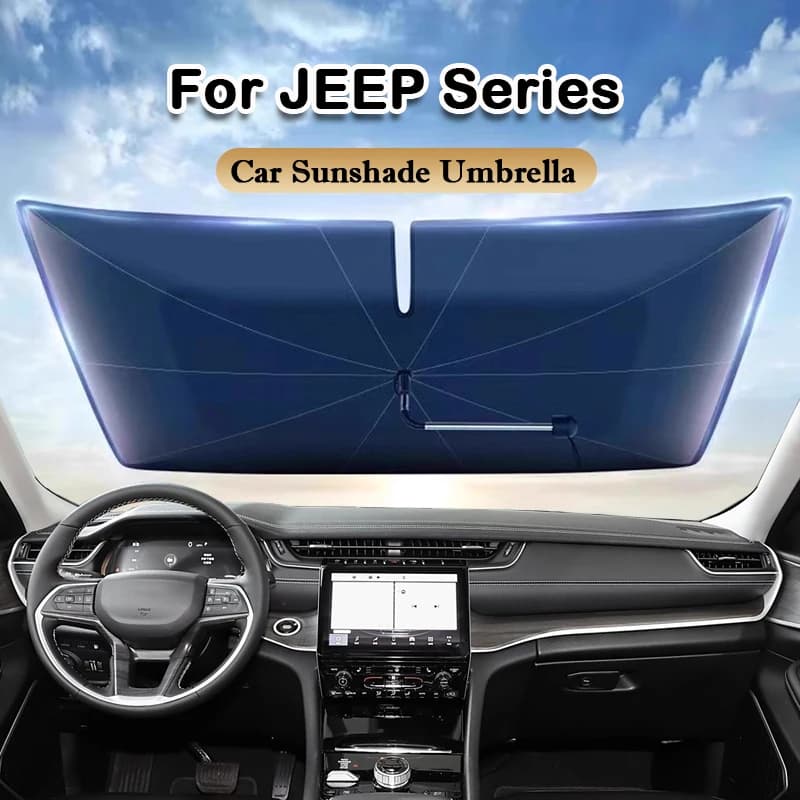 Parabrezza per auto Parasole Ombrello ombreggiante anteriore Accessori per Jeep Compass Wrangler Grand Cherokee Commander Liberty Patriot