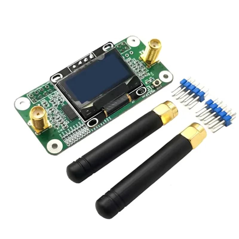 Latest version Mini MMDVM HS Dual Duplex Hotspot Board with OLED 2 antennas Support P25 DMR NXDN for Raspberry Pistar
