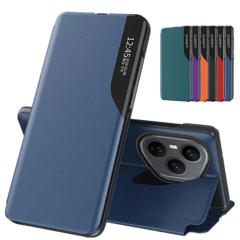 Busienss Sle Smart View Flip Book Cassa Del Telefono Per Honor 400 Pro Lite 5G Magnetico Antiurto Protegge La Copertura Fonda Shell Coque Capa