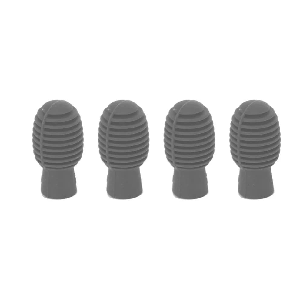 ​ Set di 4 Pezzi ​ Punta in Silicone per Pratica con Bacchette da Batteria ​ Arancione/Grigio ​ Portatile ​ Bacchetta per Batteria in Silicone Silenziosa ​ Pratica Silenziosa ​ Smorzatore per Batteria