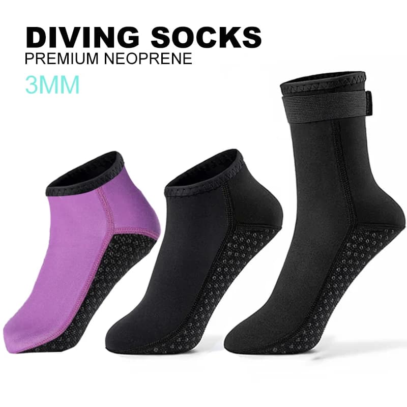 Calzino in Neoprene stivali da 3mm calzini da immersione materiale morbido antiscivolo nuoto kayak surf calzini da spiaggia calzini da donna da uomo