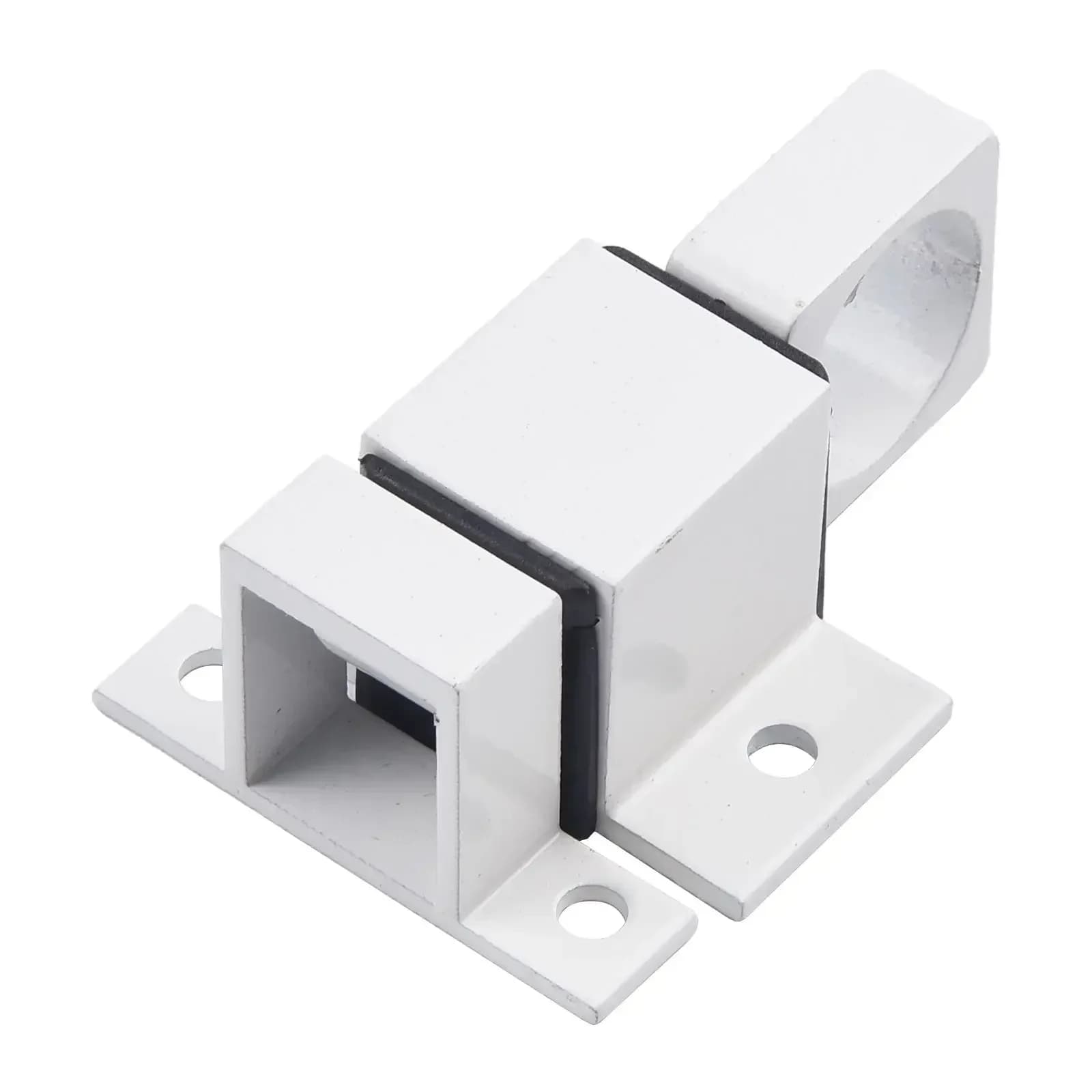 Bullone per porta Chiusura in lega di alluminio Nero/Bianco Cancello per finestra Anello di sicurezza Anello per porta con rimbalzo a molla Serratura automatica