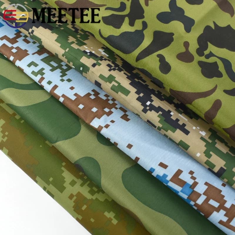 Meetee 100/200X150cm 210D Polyester Waterproof Oxford Fabric PU Waterproofs Coating Fabrics Outdoor Camouflage Tent OxfordCloth