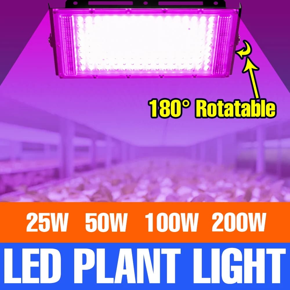 200W LED Full Spectrum Grow Light Indoor Plant Cultivation Lamp Greenhouse Tent Vegs Flower Seedings Hydroponics Fill Lighting