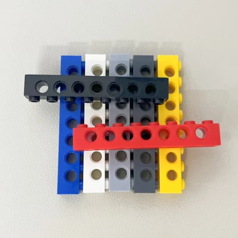 3702 mattone tecnico 1x8 con fori collezioni di mattoni giocattoli GBC modulari sfusi per blocchi di edifici di vendita tecnica MOC 1 pz