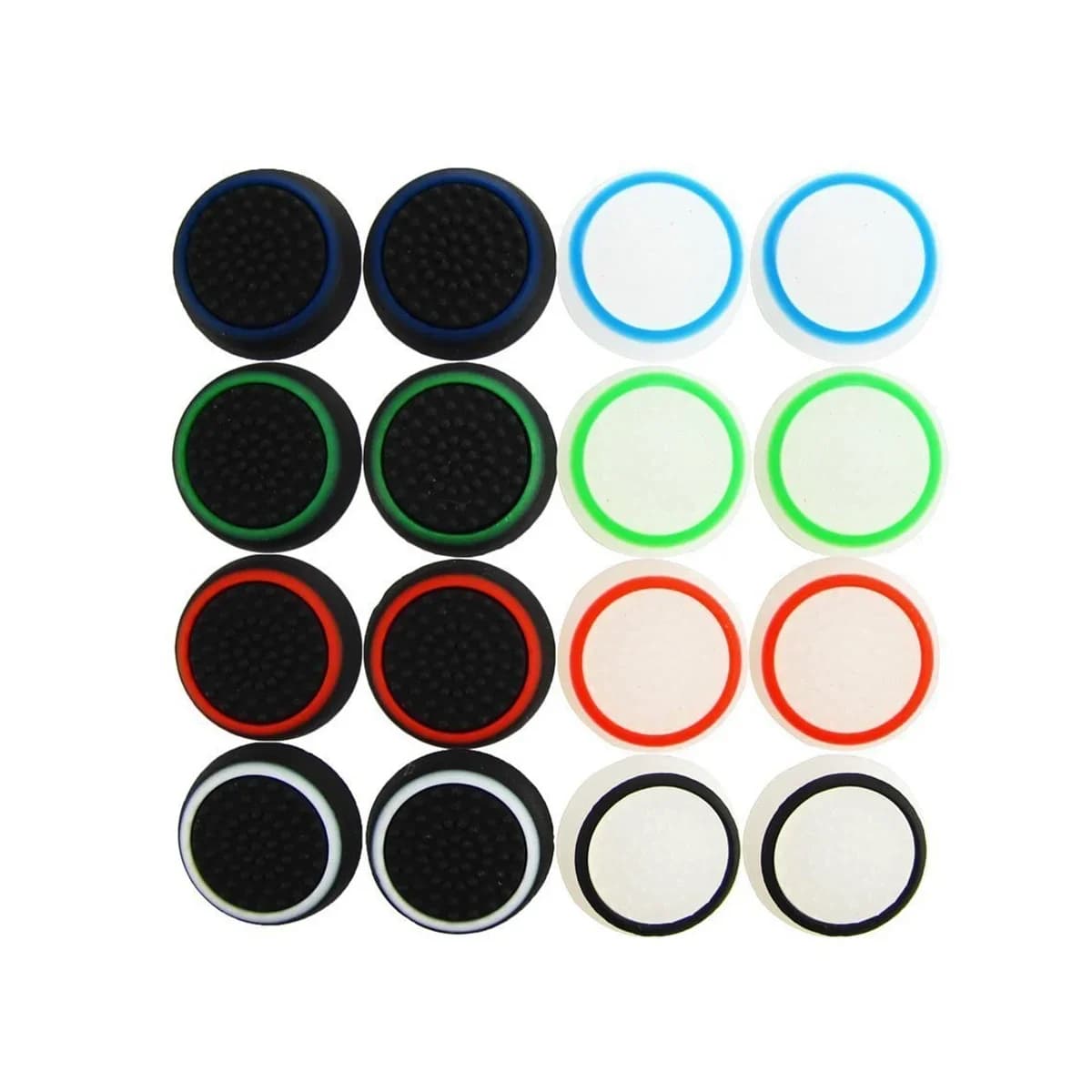 Copertura del cappuccio dell'impugnatura ThumbStick in silicone bicolore per Playstation 5 PS5 PS4 Slim/Pro Xbox Series x/s Tappo dell'impugnatura del pollice del controller di gioco